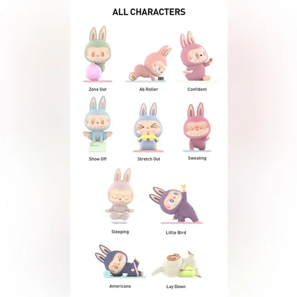 BUY NOW- CONFIRMED The Monsters Lazy Yoga Series Figure - Picture 2 of 10